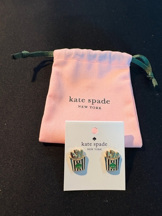kate spade Jewelry - kate spade New York Gold & Green French Fry Stud Earrings